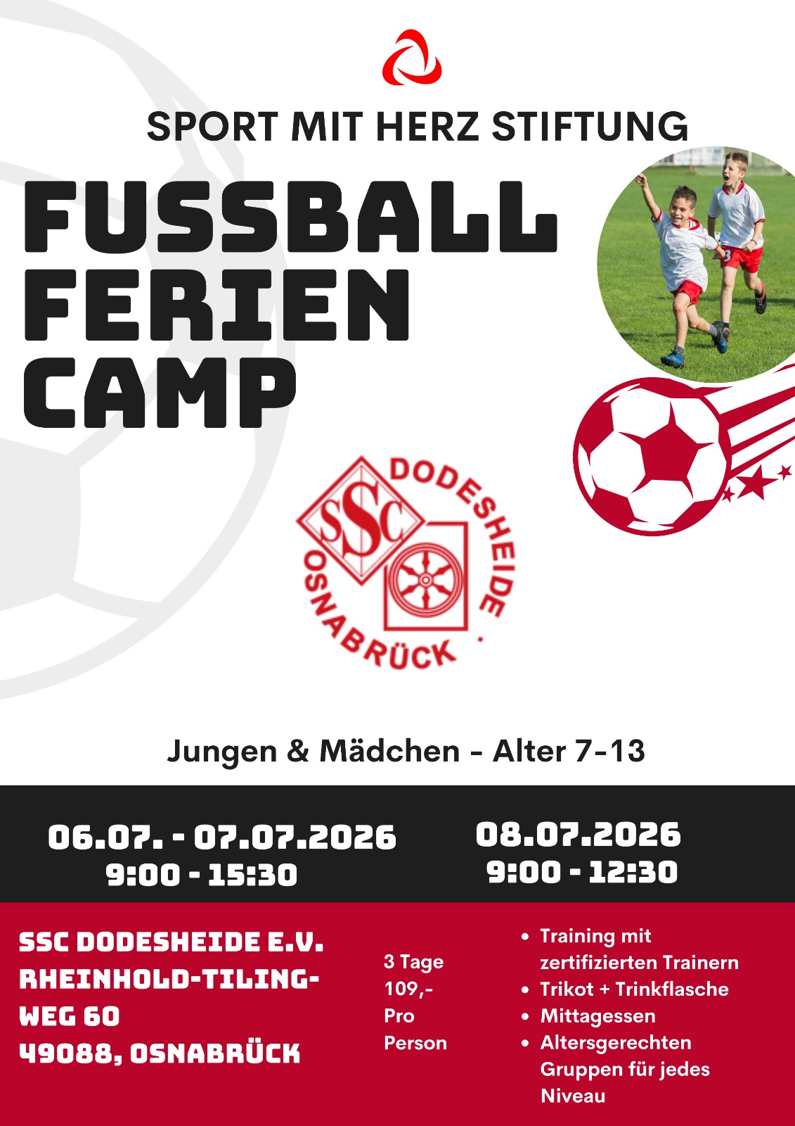 2026 Sommerferien Fußballcamp Dodesheide